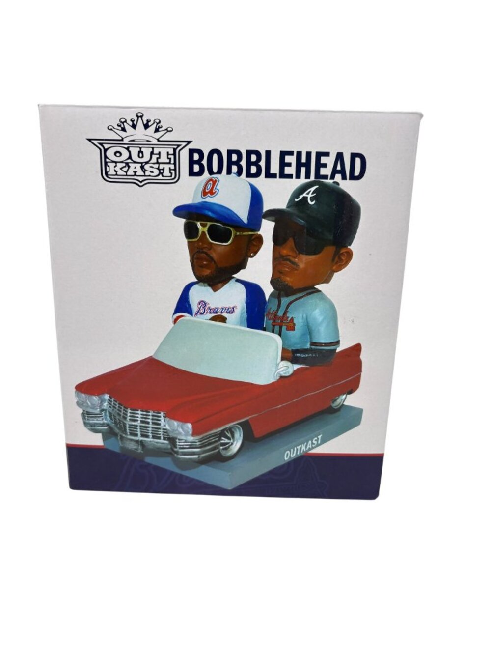 OutKast Atlanta Braves Bobblehead Andre 3000 Big Boi Cadillac SGA 2023 NIB Rare